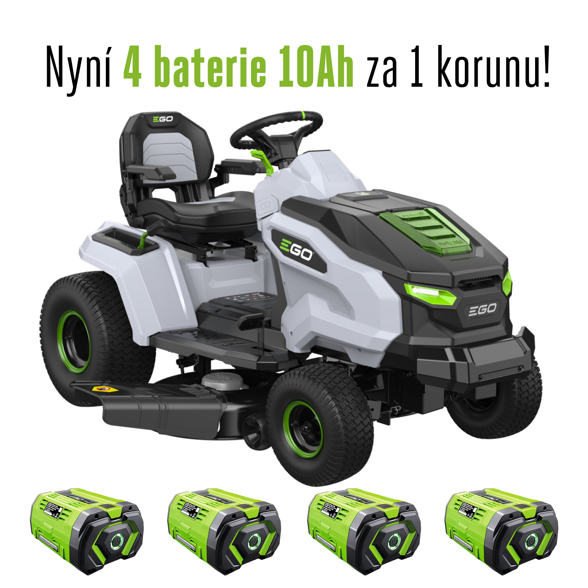AKU zahradní traktor TR4201E s výhozem do strany