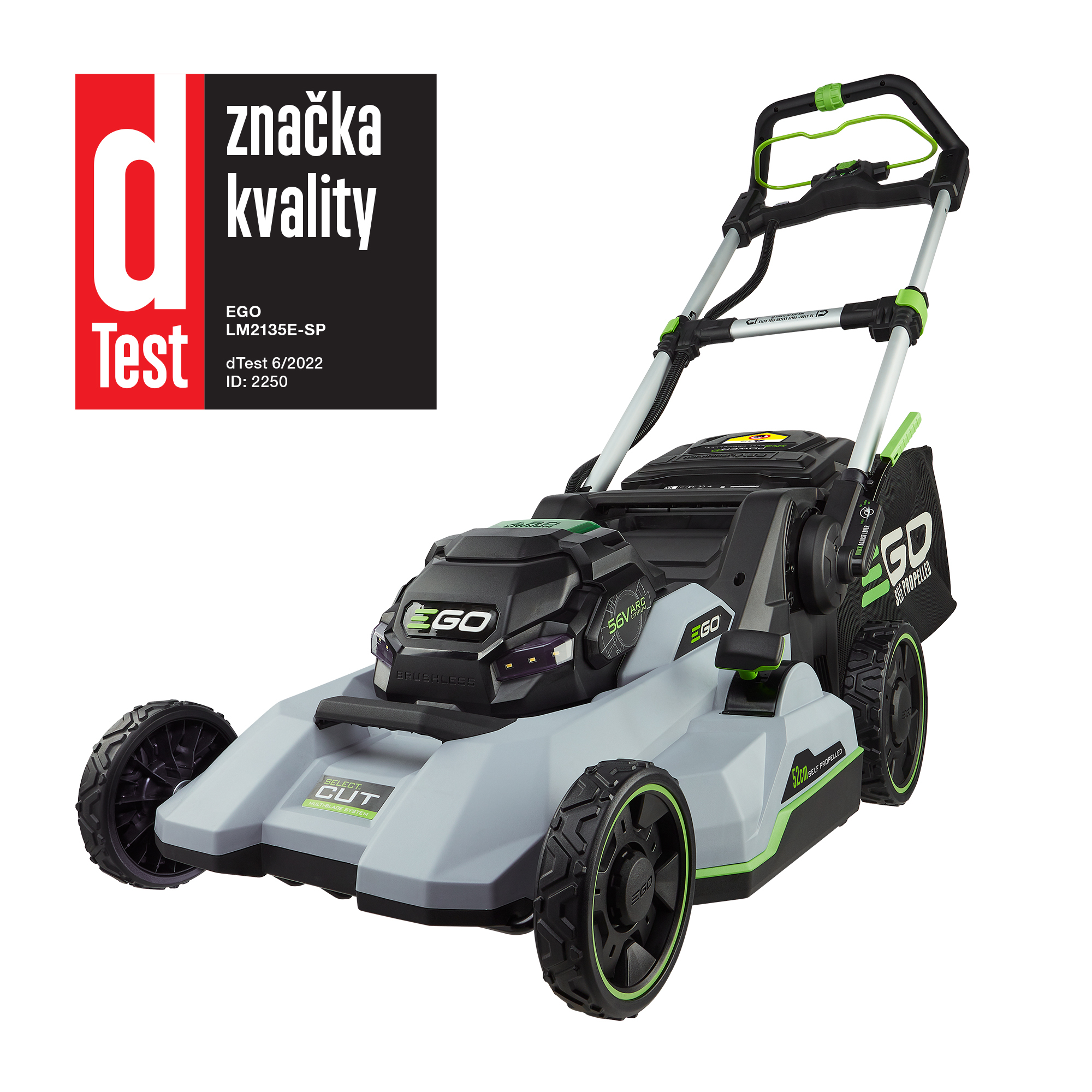 AKU sekačka s pojezdem LM2135E-SP - sada