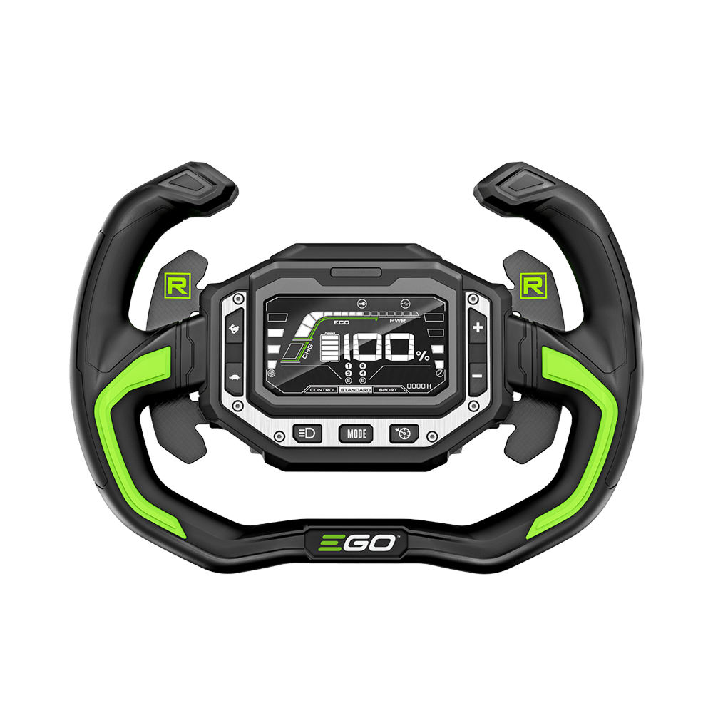 AKU zahradní rider s nulovým poloměrem zatáčení EGO Z6, ZT4201E-S, ovládaný volantem